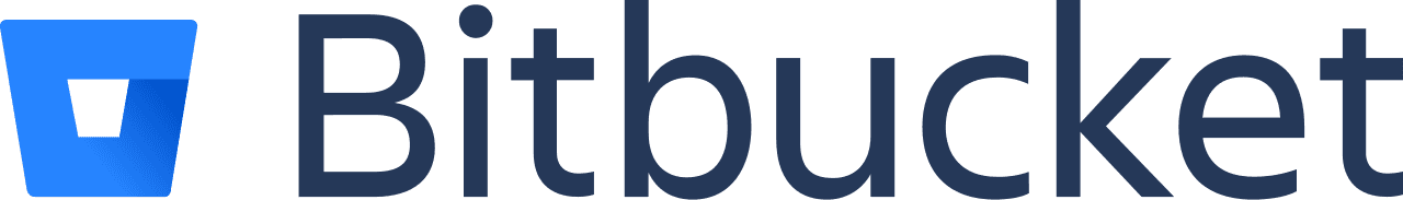 Bitbucket wordmark logo in blue.