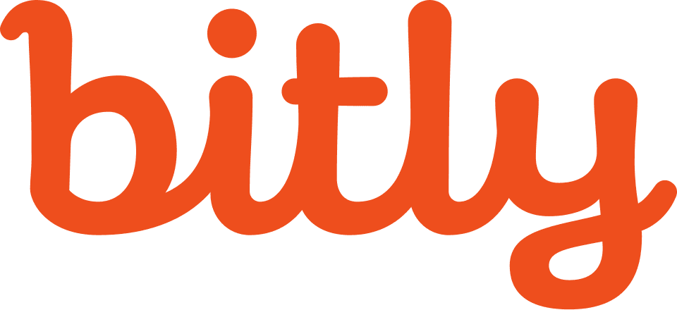 Bitly logo in orange script lettering.