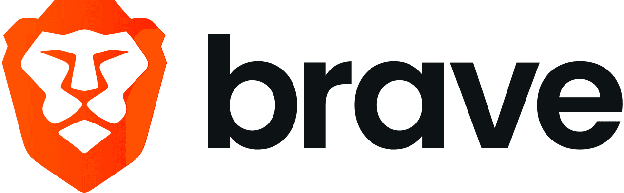 Brave Search logo with orange Brave icon and wordmark
