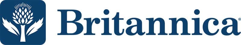 Britannica wordmark logo on a white background.