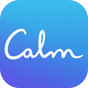 Calm app icon with a blue gradient.