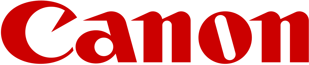 Canon logo in red on a transparent background.