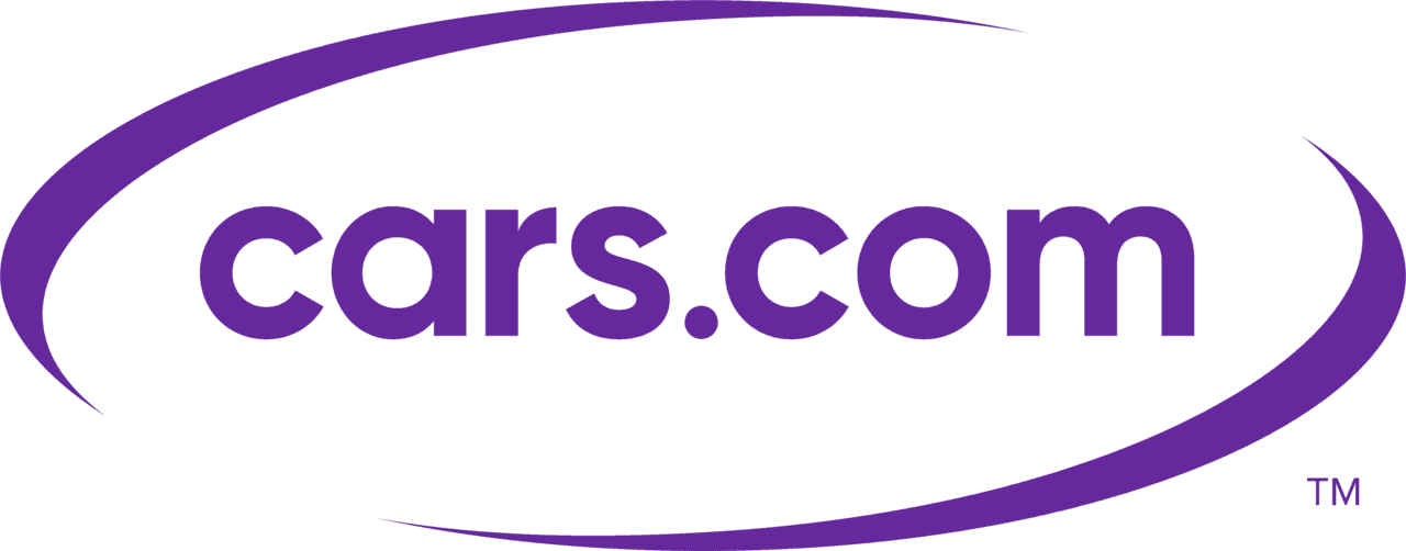 Cars.com logo in blue and red.