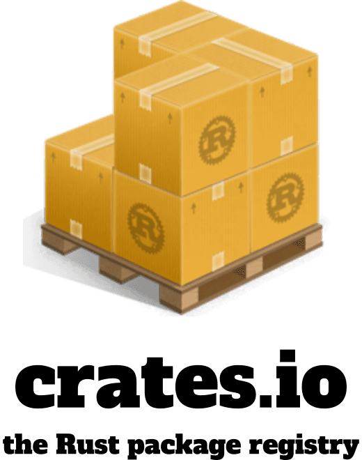 Crates.io logo for the Rust package registry website