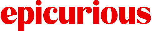 Epicurious logo in green lettering.