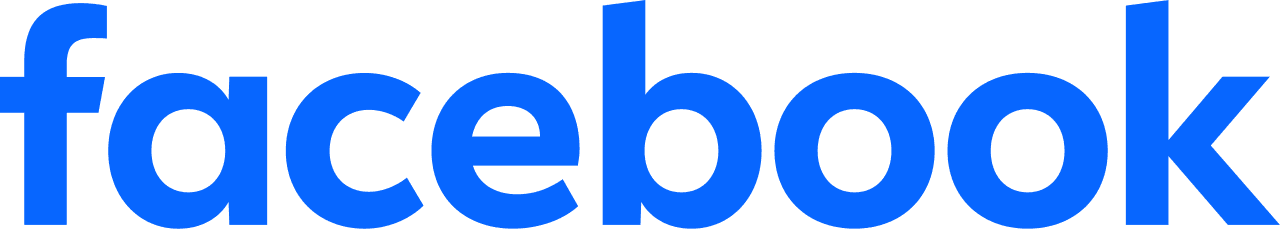 Facebook wordmark logo in blue