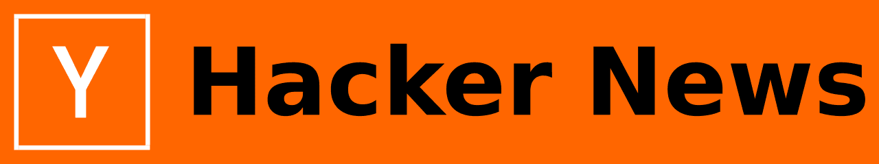 Hacker News wordmark logo in orange and black.