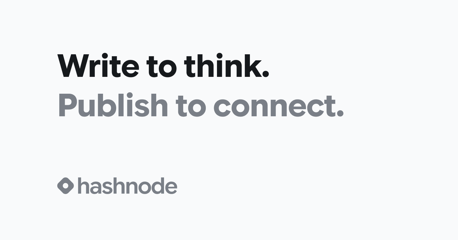 Hashnode brand image with blue icon and wordmark.