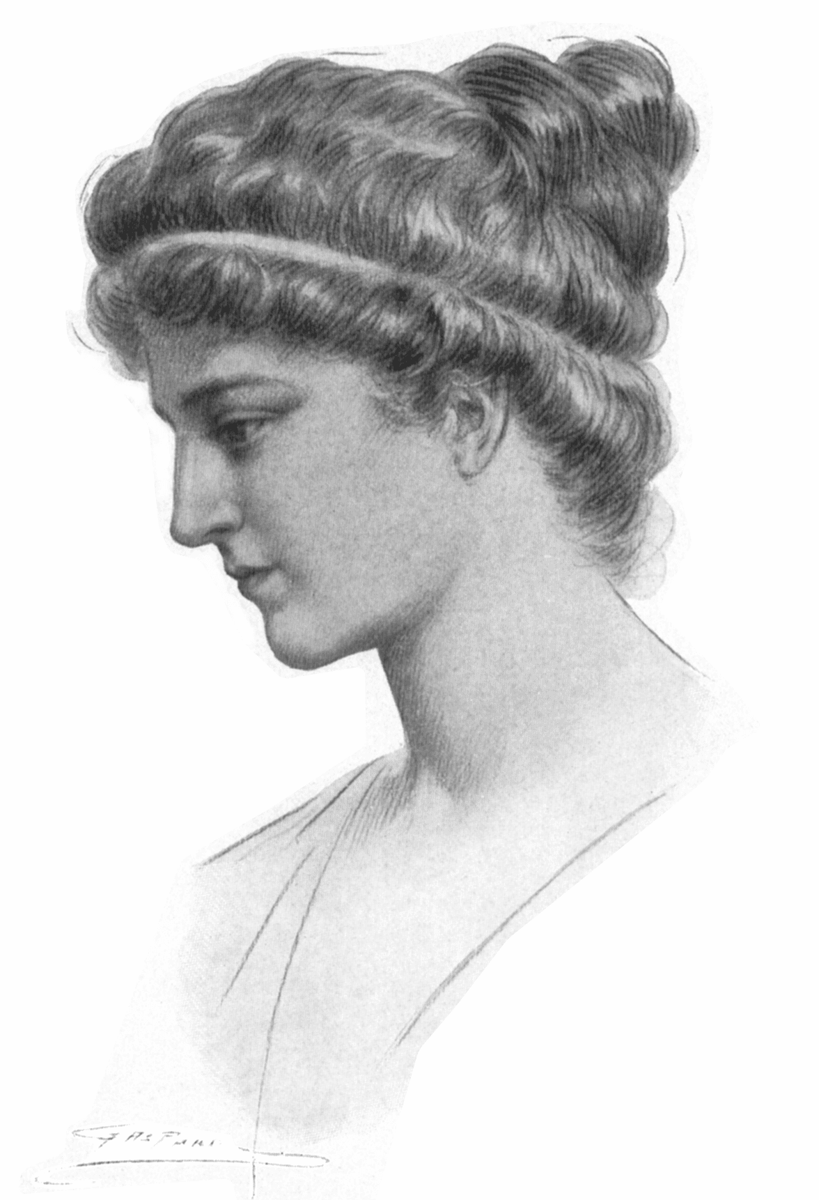 A later fictional portrait of Hypatia of Alexandria.