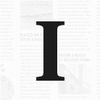 Instapaper site icon with a black I mark on a white background.