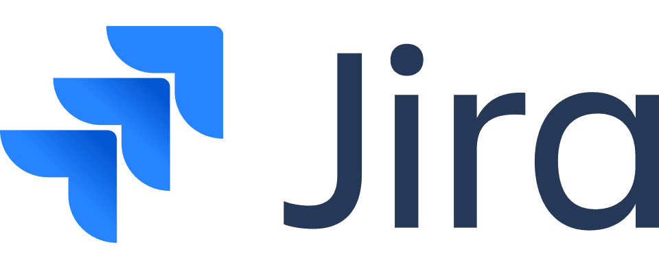 Jira wordmark logo in blue.