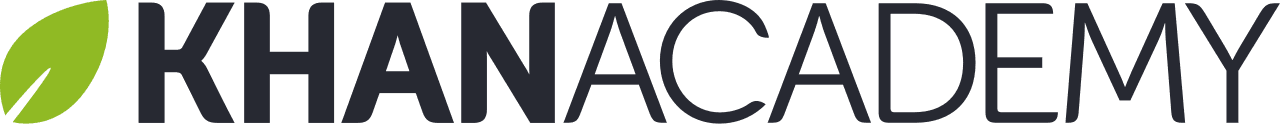 Khan Academy wordmark logo in green and black.