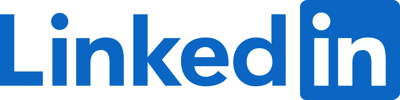 LinkedIn wordmark logo in blue