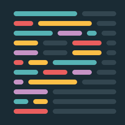 Prettier multicolor striped icon.