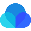 Raindrop.io site icon with a white cloud mark on a blue background.