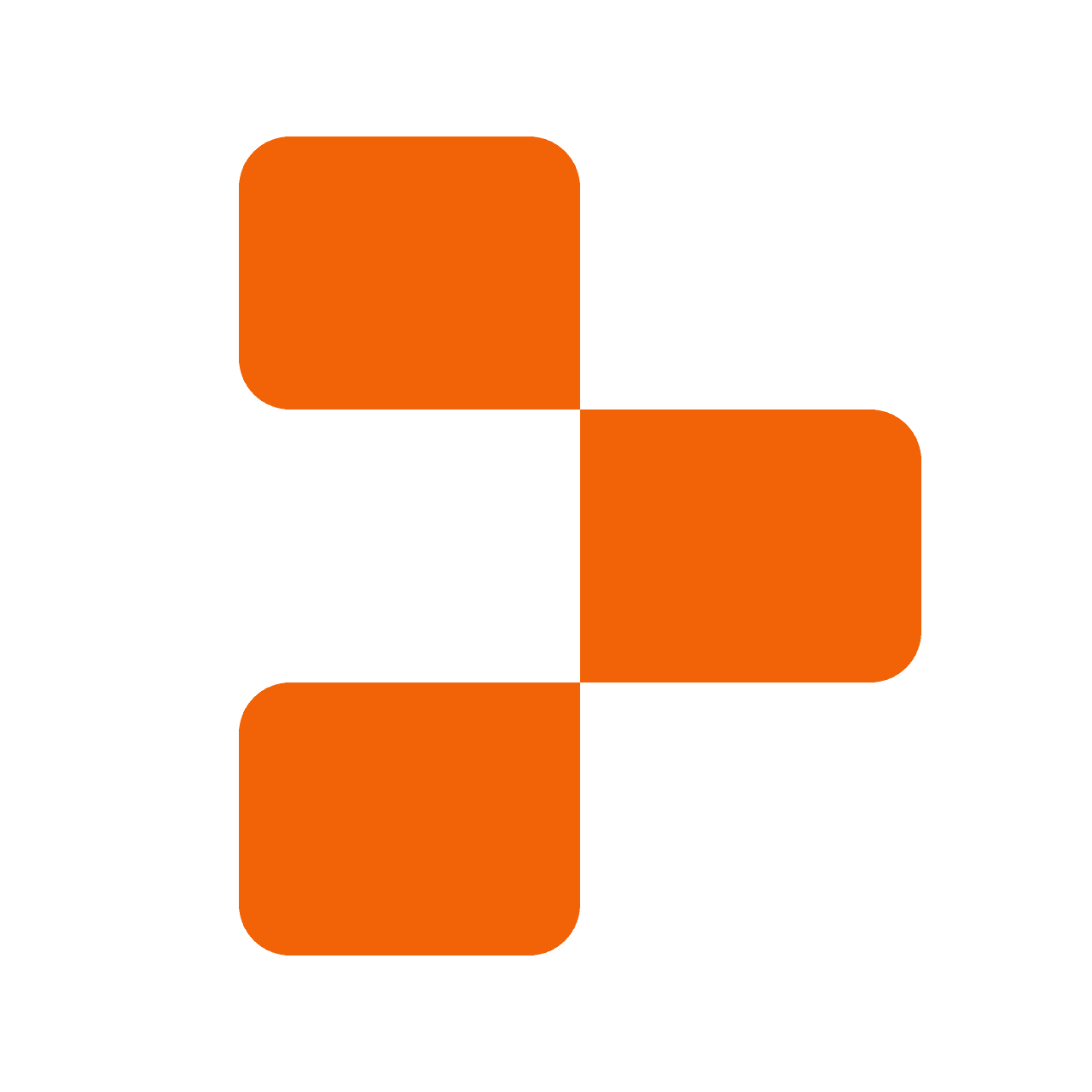 Replit logo mark with orange geometric blocks.
