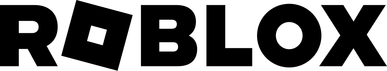 Roblox wordmark logo in black