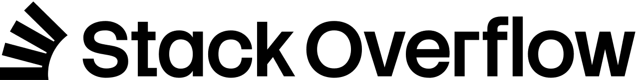Stack Overflow wordmark logo with orange and gray text
