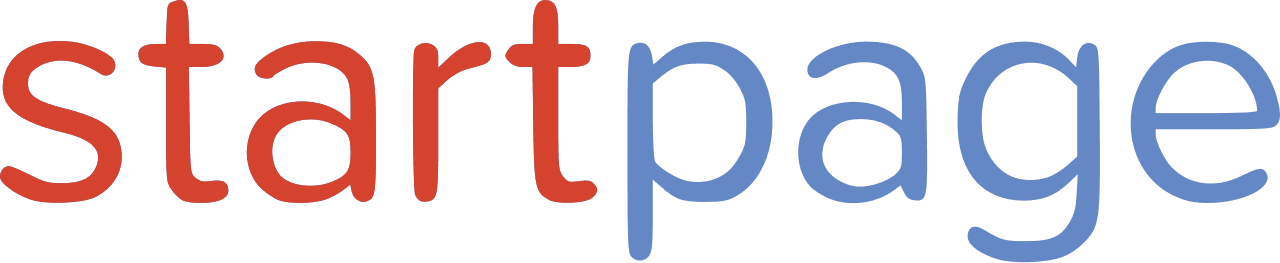 Startpage wordmark logo in blue