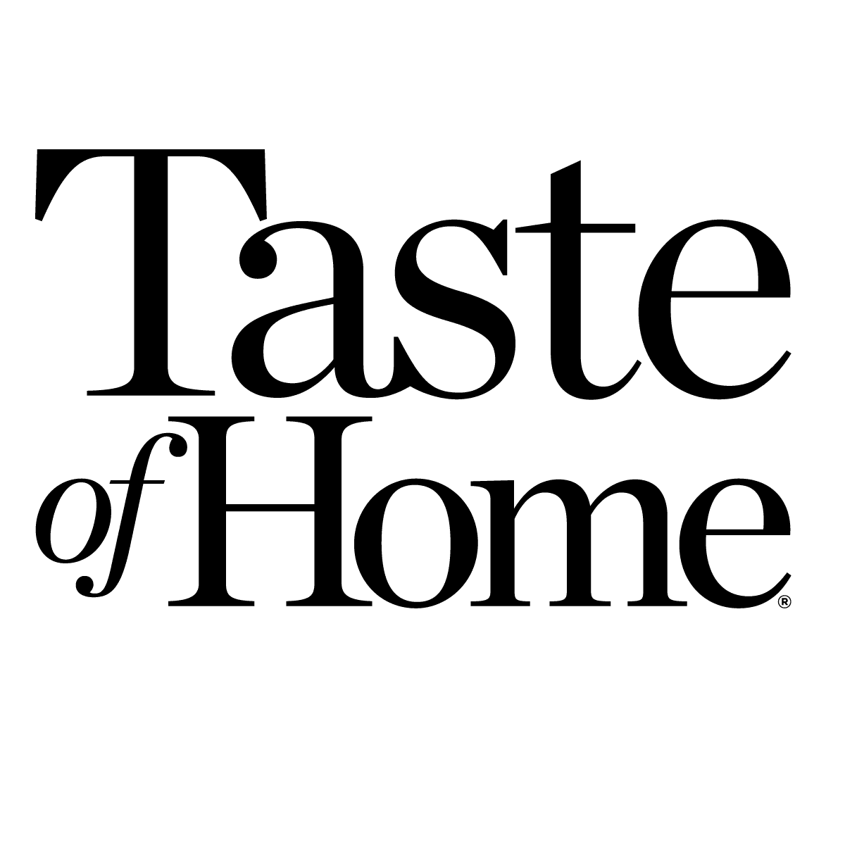 Taste of Home logo in black lettering.