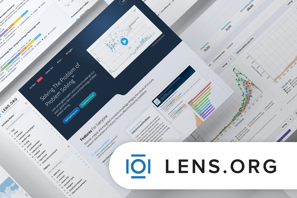 The Lens logo