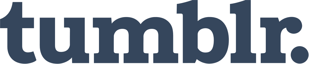 Tumblr wordmark logo in dark blue