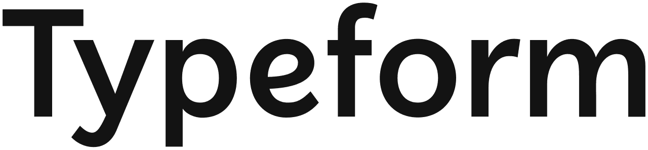 Typeform wordmark logo in black.