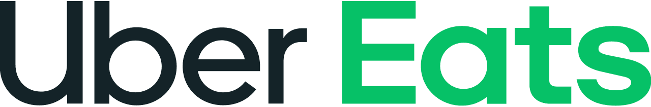 Uber Eats wordmark logo in black and green.