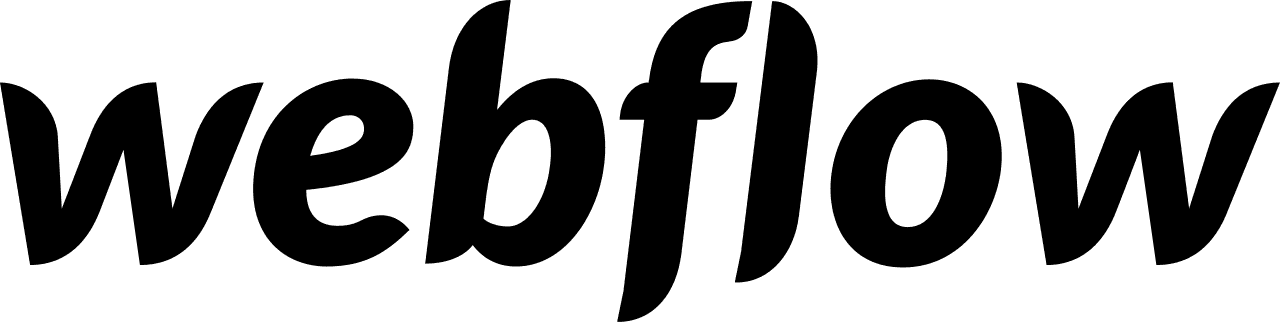 Webflow wordmark logo in blue.
