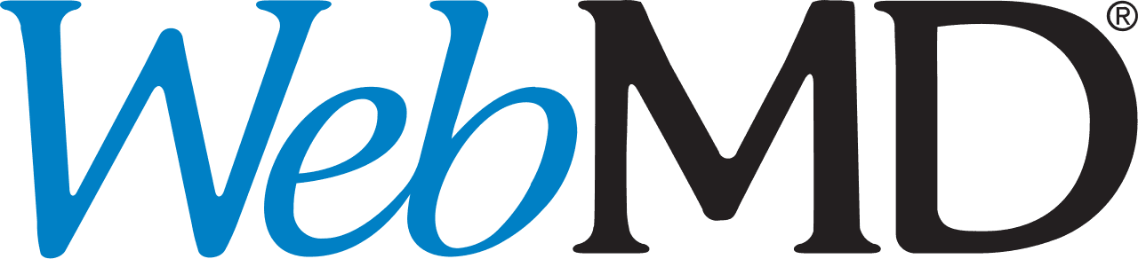 WebMD blue wordmark logo.
