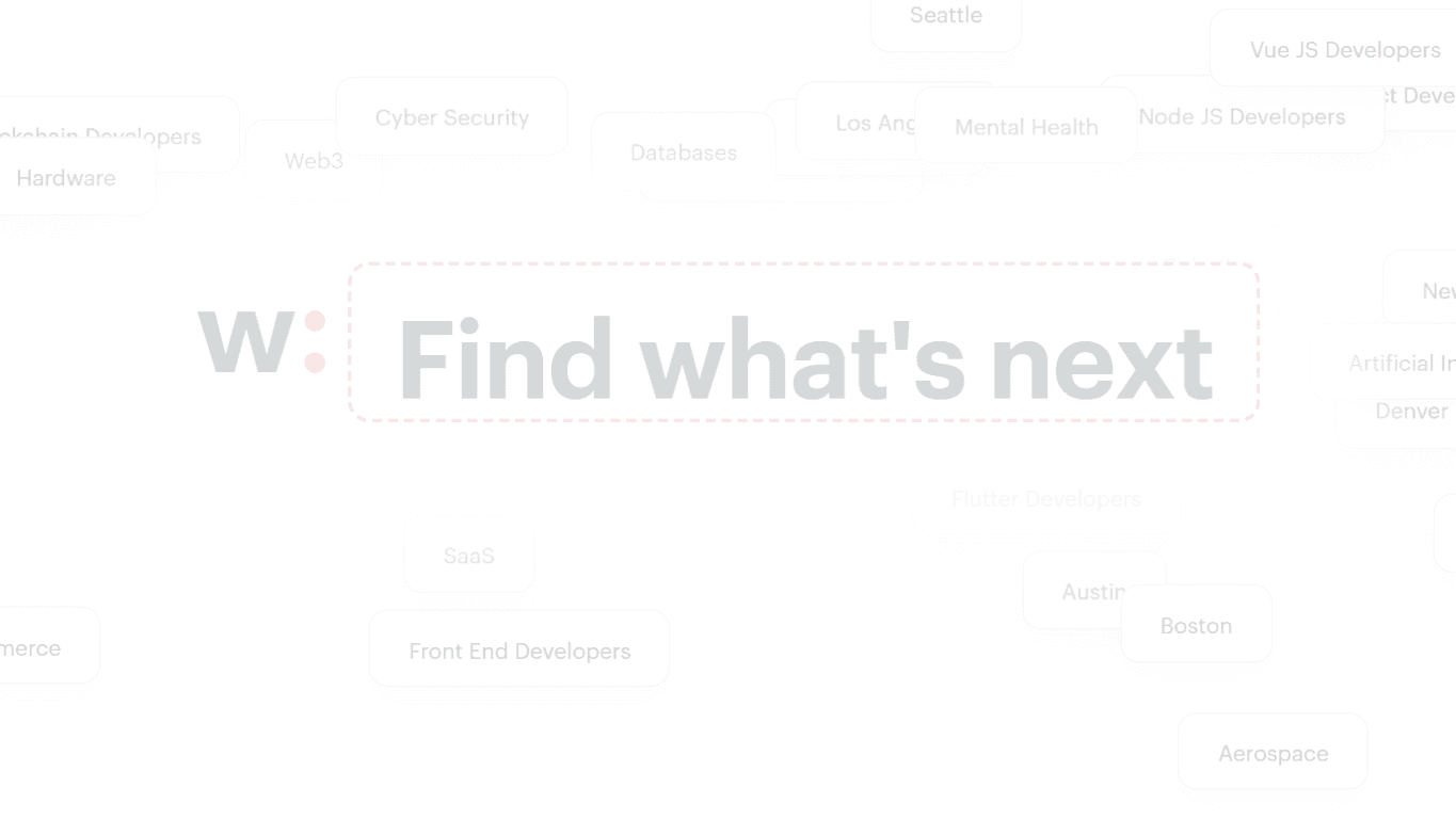 Wellfound homepage screenshot of the official website interface